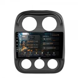 Alemarauto Navigatie Jeep Compass (2009-2016) 2GB RAM Android 13 GPS Wi-FI Carplay Android Auto USB Bluetooth Radio Waze Touchscreen 10.1 inch (HB-6410002+AD-BGRKIT284)