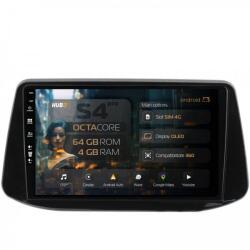 Alemarauto Navigatie Hyundai I30 (2017-Prezent) 4GB RAM Android 13 Octacore Slot Sim 4G DSP GPS Wi-FI Carplay Android Auto USB Bluetooth Waze Touchscreen 9 inch (HB-649004+AD-BGRKIT225)