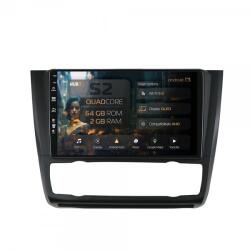 Alemarauto Navigatie BMW Seria 1 E87 (2007-2011) Clima Automata 2GB RAM Android 13 GPS Wi-FI Carplay Android Auto USB Bluetooth Radio Waze Touchscreen 9 inch (HB-649002+AD-BGRKIT399)