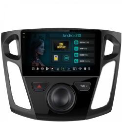 HUB64 - 2K S4 Series Navigatie 2K Ford Focus 3 (2011-2019) 4GB RAM Android 13 Octacore Slot Sim 4G DSP GPS Wi-FI Carplay Android Auto USB Bluetooth Waze Touchscreen 9.5 Inch (HB-6490042K+AD-BGRKIT115)