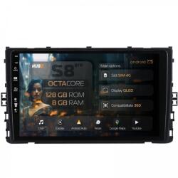 HUB64 - S8 Series Navigatie Volkswagen T-Cross (2018+) 8GB RAM Android 13 Octacore Slot Sim 4G DSP GPS Wi-FI Carplay Android Auto USB Bluetooth Waze Touchscreen 9 Inch (HB-649008+AD-BGRKIT041V3)