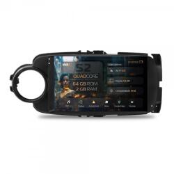 Alemarauto Navigatie Toyota Yaris (2010-2018) 2GB RAM Android 13 GPS Wi-FI Carplay Android Auto USB Bluetooth Radio Waze Touchscreen 9 inch (HB-649002+AD-BGRKIT104-B)
