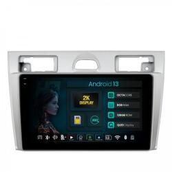 HUB64 - 2K S8 Series Navigatie 2K Ford Fiesta (2002-2008) 8GB RAM Android 13 Octacore Slot Sim 4G DSP GPS Wi-FI Carplay Android Auto USB Bluetooth Waze Touchscreen 9.5 Inch (HB-6490082K+AD-BGRKIT143)