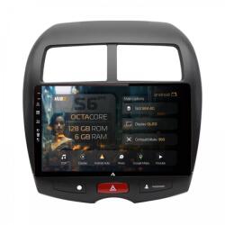 Alemarauto Navigatie Mitsubishi ASX (2010-2016) / Peugeot 4008 (2010-2018) 6GB RAM Android 13 Octacore Slot Sim 4G DSP GPS Wi-FI Carplay Android Auto USB Bluetooth Waze Touchscreen 10.1 Inch (HB-6410006+AD-BGRKI