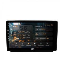 HUB64 - S6 Series Navigatie Skoda Fabia (2007-2014) 6GB RAM Android 13 Octacore Slot Sim 4G DSP GPS Wi-FI Carplay Android Auto USB Bluetooth Waze Touchscreen 10.1 Inch (HB-6410006+AD-BGRKIT046)