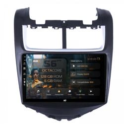 Alemarauto Navigatie Chevrolet Aveo (2014-2017) 6GB RAM Android 13 Octacore Slot Sim 4G DSP GPS Wi-FI Carplay Android Auto USB Bluetooth Waze Touchscreen 9 Inch (HB-649006+AD-BGRKIT234)