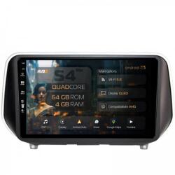 Alemarauto Navigatie Hyundai Santa Fe (2018-Prezent) 4GB RAM Android 13 Quadcore DSP GPS Wi-FI Carplay Android Auto USB Bluetooth Waze Touchscreen 9 inch (HB-649004L+AD-BGRKIT223)