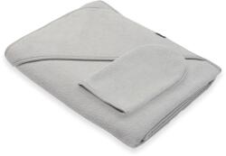 NEW BABY Prosoape pentru copii cu glugă New Baby BASIC 100x100 gri Prosop