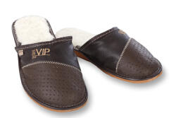 Wooline VIP bőr férfi papucs Cipőméret: 45 - 45