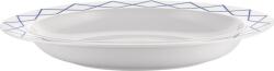 Alessi Farfurie ovală La Bella Tavola 38 cm, cu model albastru (ES22/22 38) Tava