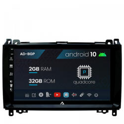 Autodrop Navigatie Mercedes Benz Sprinter, Viano, Vito, A, B Class, Crafter, Android 10, P-Quadcore , 2GB RAM , 32GB ROM, 9 Inch - AD-BGP9002, AD-BGRKIT407 (AD-BGP9002+AD-BGRKIT407)