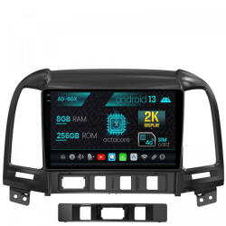 Autodrop Navigatie Hyundai Santa Fe (2006-2012), Android 13, X-Octacore , 8GB RAM , 256GB ROM, 9.5 Inch - AD-BGX9008, AD-BGRKIT210 (AD-BGX9008+AD-BGRKIT210)