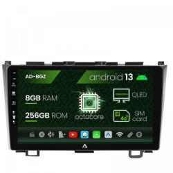 Autodrop Navigatie Honda CRV (2006-2012), Android 13, Z-Octacore , 8GB RAM , 256GB ROM, 9 Inch - AD-BGZ9008, AD-BGRKIT006 (AD-BGZ9008+AD-BGRKIT006)
