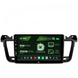 Autodrop Navigatie Peugeot 508 (2010-2018), Android 13, Z-Octacore , 8GB RAM , 256GB ROM, 9 Inch - AD-BGZ9008, AD-BGRKIT264 (AD-BGZ9008+AD-BGRKIT264)