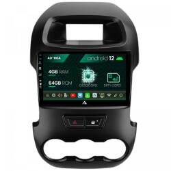 Autodrop Navigatie Ford Ranger (2011-2015), Android 12, A-Octacore , 4GB RAM , 64GB ROM, 9 Inch - AD-BGA9004, AD-BGRKIT135B (AD-BGA9004+AD-BGRKIT135B)