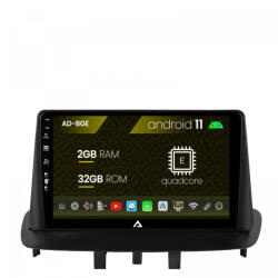 Autodrop Navigatie Renault Megane 3 , Fluence (2009-2016), Android 11, E-Quadcore , 2GB RAM , 32GB ROM, 9 Inch - AD-BGE9002, AD-BGRKIT372 (AD-BGE9002+AD-BGRKIT372)