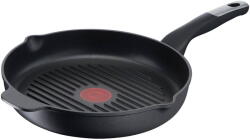 Tefal Tigaie grill Tefal Unlimited, 26 cm, inductie, invelis antiaderent din titan, indicator Thermo-Signal, baza Thermo-Fusion, negru (3168430311008)