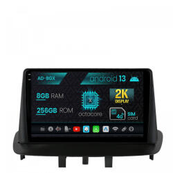 Autodrop Navigatie Renault Megane 3 , Fluence (2009-2016), Android 13, X-Octacore , 8GB RAM , 256GB ROM, 9.5 Inch - AD-BGX9008, AD-BGRKIT372 (AD-BGX9008+AD-BGRKIT372)