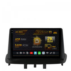 Autodrop Navigatie Renault Megane 3 , Fluence (2009-2016), Android 13, V-Octacore , 4GB RAM , 64GB ROM, 9.5 Inch - AD-BGV9004, AD-BGRKIT372 (AD-BGV9004+AD-BGRKIT372)