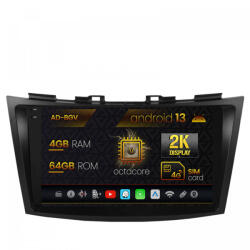 Autodrop Navigatie Suzuki Swift (2011-2017), Android 13, V-Octacore , 4GB RAM , 64GB ROM, 9.5 Inch - AD-BGV9004, AD-BGRKIT304 (AD-BGV9004+AD-BGRKIT304)