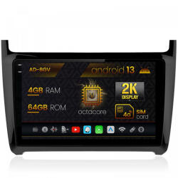 Autodrop Navigatie Volkswagen Polo (2014, ), Android 13, V-Octacore , 4GB RAM , 64GB ROM, 9.5 Inch - AD-BGV9004, AD-BGRKIT033 (AD-BGV9004+AD-BGRKIT033)
