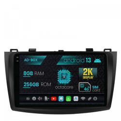 Autodrop Navigatie Mazda 3 (2009-2013), Android 13, X-Octacore , 8GB RAM , 256GB ROM, 9.5 Inch - AD-BGX9008, AD-BGRKIT320 (AD-BGX9008+AD-BGRKIT320)