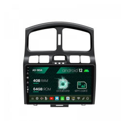 Autodrop Navigatie Hyundai Santa Fe (2001-2005), Android 12, A-Octacore , 4GB RAM , 64GB ROM, 9 Inch - AD-BGA9004, AD-BGRKIT210V2 (AD-BGA9004+AD-BGRKIT210V2)