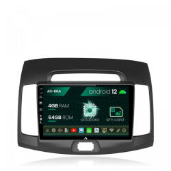 Autodrop Navigatie Hyundai Elantra (2006-2011), Android 12, A-Octacore , 4GB RAM , 64GB ROM, 9 Inch - AD-BGA9004, AD-BGRKIT178 (AD-BGA9004+AD-BGRKIT178)