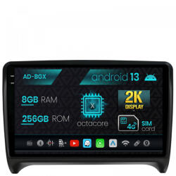 Autodrop Navigatie Audi TT, Android 13, X-octacore , 8GB RAM , 256GB ROM, 9.5 Inch - AD-BGX9008, AD-BGRKIT426 (AD-BGX9008+AD-BGRKIT426)