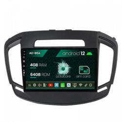 Autodrop Navigatie Opel Insignia (2014-2016), Android 12, A-Octacore , 4GB RAM , 64GB ROM, 9 Inch - AD-BGA9004, AD-BGRKIT249 (AD-BGA9004+AD-BGRKIT249)