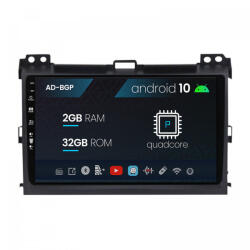 Autodrop Navigatie Toyota Prado J120 (2002 - 2010), Android 10, P-Quadcore , 2GB RAM , 32GB ROM, 9 Inch - AD-BGP9002, AD-BGRKIT083 (AD-BGP9002+AD-BGRKIT083)