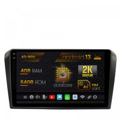 Autodrop Navigatie Mazda 3 (2003-2009), Android 13, V-Octacore , 4GB RAM , 64GB ROM, 9.5 Inch - AD-BGV9004, AD-BGRKIT322 (AD-BGV9004+AD-BGRKIT322)
