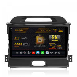 Autodrop Navigatie Kia Sportage (2010-2016), Android 13, V-Octacore, 4GB RAM , 64GB ROM, 9.5 Inch - AD-BGV9004, AD-BGRKIT146 (AD-BGV9004+AD-BGRKIT146)