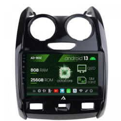 Autodrop Navigatie Dacia Duster (2012-2019), Android 13, Z-Octacore , 8GB RAM , 256GB ROM, 9 Inch - AD-BGZ9008, AD-BGRKIT366V2 (AD-BGZ9008+AD-BGRKIT366V2)