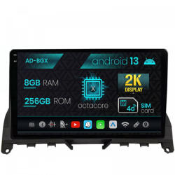 Autodrop Navigatie Mercedes Benz C-Class W204 (2006-2012), Android 13, X-Octacore , 8GB RAM , 256GB ROM, 9.5 Inch - AD-BGX9008, AD-BGRKIT419 (AD-BGX9008+AD-BGRKIT419)