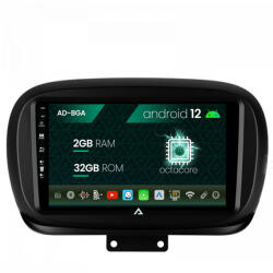 Autodrop Navigatie Fiat 500X (2014-2020), Android 12, A-Octacore , 2GB RAM , 32GB ROM, 9 Inch - AD-BGA9002, AD-BGRKIT362 (AD-BGA9002+AD-BGRKIT362)