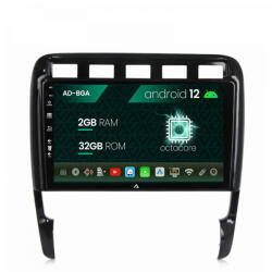 Autodrop Navigatie Porsche Cayenne (2002-2010), Android 12, A-Octacore , 2GB RAM , 32GB ROM, 9 Inch - AD-BGA9002, AD-BGRKIT057 (AD-BGA9002+AD-BGRKIT057)