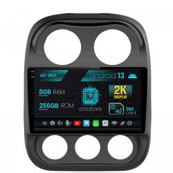 Autodrop Navigatie Jeep Compass (2009-2016), Android 13, X-Octacore , 8GB RAM , 256GB ROM, 10.36 Inch Inch - AD-BGX9008, AD-BGRKIT284 (AD-BGX9008+AD-BGRKIT284)