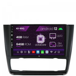 Autodrop Navigatie BMW Seria 1 E87 (2007-2011), Clima Automata, Android 12, Q-Octacore , 4GB RAM , 64GB ROM, 9 Inch - AD-BGQ9004, AD-BGRKIT399 (AD-BGQ9004+AD-BGRKIT399)