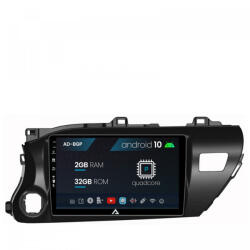 Autodrop Navigatie Toyota Hilux (2015, ), Android 10, P-Quadcore , 2GB RAM , 32GB ROM, 10.1 Inch - AD-BGP10002, AD-BGRKIT086 (AD-BGP10002+AD-BGRKIT086)