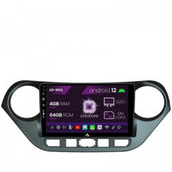 Autodrop Navigatie Hyundai I10 (2013-2017), Android 12, Q-Octacore , 4GB RAM , 64GB ROM, 9 Inch - AD-BGQ9004, AD-BGRKIT196 (AD-BGQ9004+AD-BGRKIT196)
