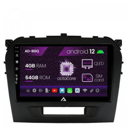 Autodrop Navigatie Suzuki Vitara (2015, ), Android 12, Q-Octacore , 4GB RAM , 64GB ROM, 9 Inch - AD-BGQ9004, AD-BGRKIT299 (AD-BGQ9004+AD-BGRKIT299)