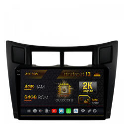Autodrop Navigatie Toyota Yaris (2005-2012), Android 13, V-Octacore , 4GB RAM , 64GB ROM, 9.5 Inch - AD-BGV9004, AD-BGRKIT103 (AD-BGV9004+AD-BGRKIT103)