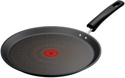 Tefal Tigaie de clatite Tefal Excellence, 28 cm, inductie, invelis antiaderent, indicator Thermo-Signal, aluminiu, negru (3168430376311)