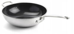 GreenPan Tigaie wok GreenPan Premiere 30cm 4, 7l ceramica, neaderenta, inox, pentru toate tipurile de plite (CC003821-001)
