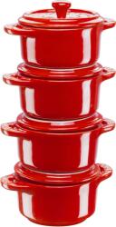 Staub Staub Mini Cocotte Set 4-Piece round, Ceramic, Cherry Red (1008677)