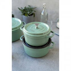 Staub Oala zana Staub, rotunda, 3.8l, non-stick, 24cm, culoare mint (1008650)
