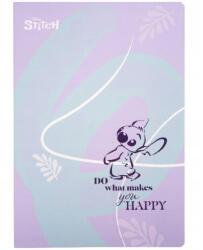 Stitch Jegyzetfüzet A4, Stitch, 60 lap, négyzethálós, Pasztell lila (74869PTR)
