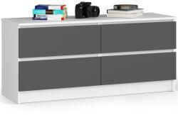  Komód K120 4sz Clp Pk Fehér / Szürke