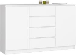  Komód K160 2d 4sz Clp Pk Fehér